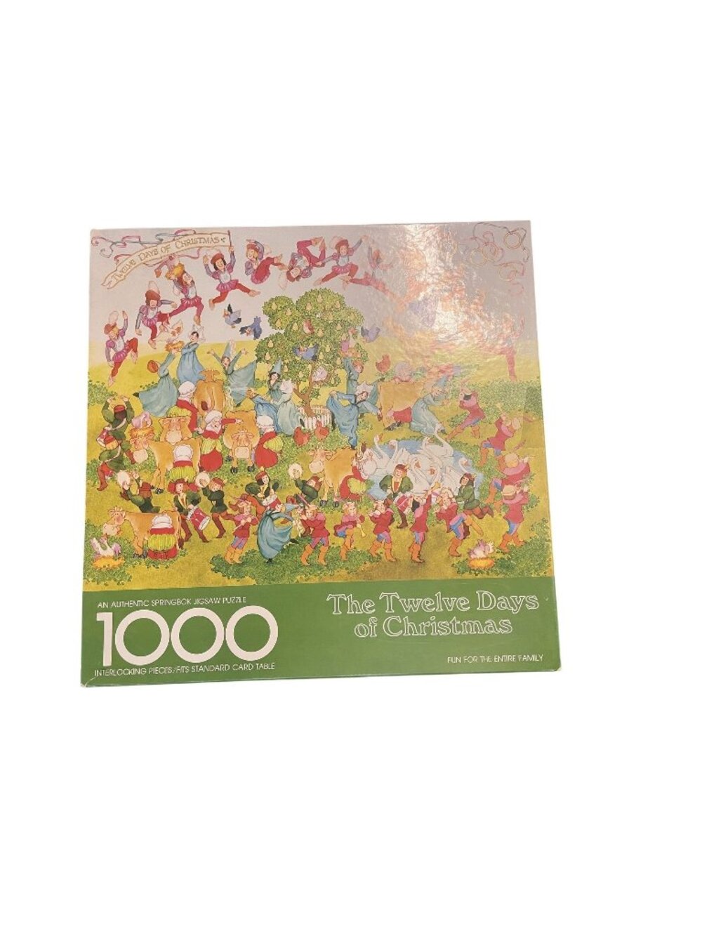 Vintage 1976 Springbok The 12 Days of Christmas 1000 Piece Jigsaw Puzzle 5905